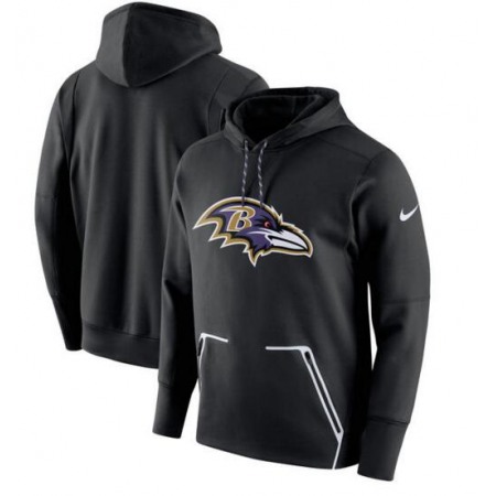 Men's Nike Baltimore Ravens Black Champ Drive Vapor Speed Pullover Hoodie