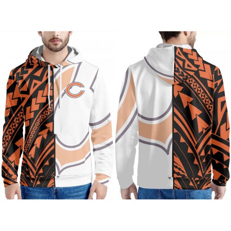 Men's Chicago Bears Black/Orange/White Pullover Hoodie