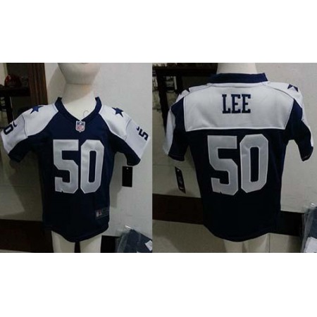 Toddler Nike Cowboys #50 Sean Lee Navy Blue Thanksgiving Stitched NFL Elite Jersey