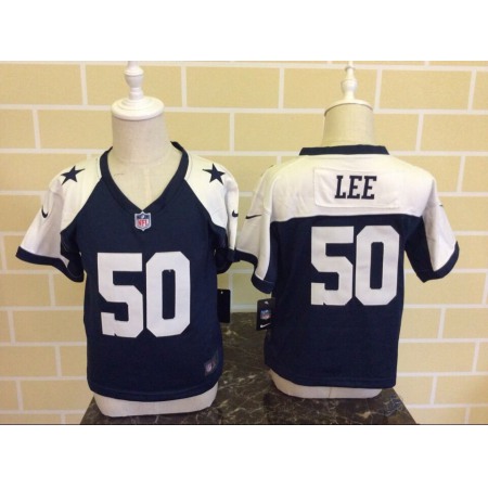 Toddler Nike Dallas Cowboys #50 Sean Lee Blue Thanksgiving Stitched NFL Jersey