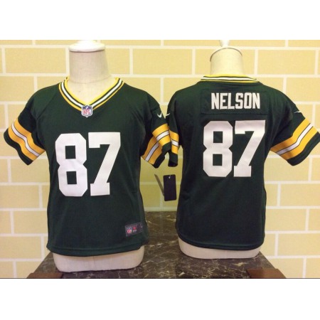 Toddler Nike Green Bay Packers #87 Jordy Nelson Green Stitched NFL Jersey