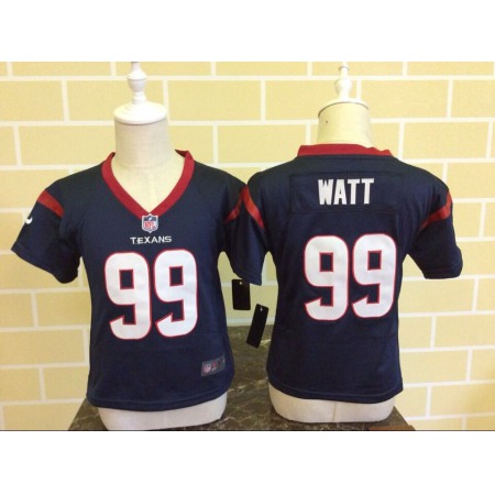 Toddler Nike Houston Texans #99 J.J. Watt Navy Blue Stitched NFL Jersey