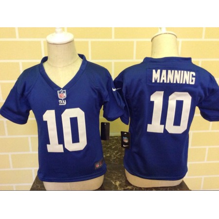 Toddler Nike New York Giants #10 Eli Manning Blue Stitched NFL Jersey