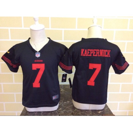 Toddler Nike San Francisco 49ers #7 Colin Kaepernick Black Stitched NFL Jersey