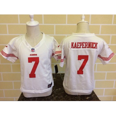 Toddler Nike San Francisco 49ers #7 Colin Kaepernick White Stitched NFL Jersey