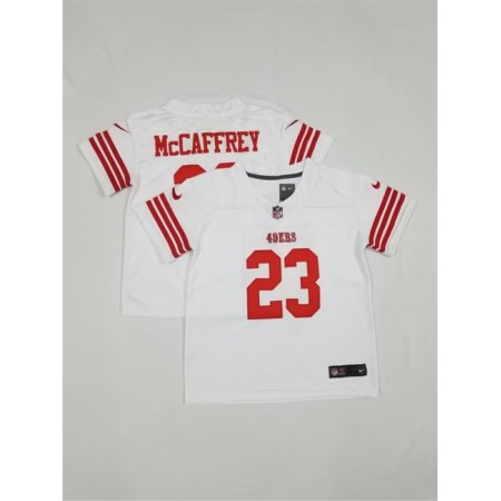 Toddlers San Francisco 49ers #23 Christian McCaffrey White Vapor Untouchable Stitched Football Jersey