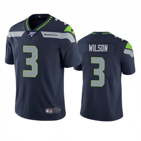 Toddlers Seattle Seahawks #3 Russell Wilson Navy 100th Season Vapor Untouchable L Limited Stitched NFL Jersey