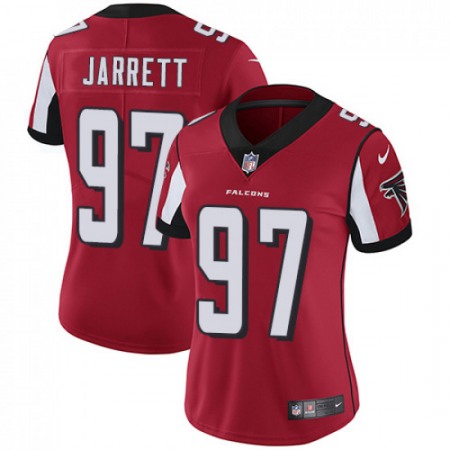 Women's Atlanta Falcons #97 Grady Jarrett Red Vapor Untouchable Limited Stitched NFL Jersey(Run Small)