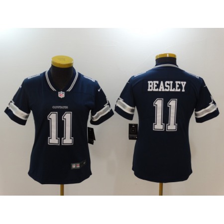 Women's Dallas Cowboys #11 Cole Beasley Navy Blue Vapor Untouchable Limited Stitched NFL Jersey