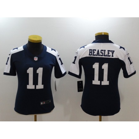 Women's Dallas Cowboys #11 Cole Beasley Navy Vapor Untouchable Limited Stitched NFL Jersey