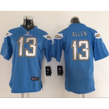 Nike Chargers #13 Keenan Allen Electric Blue Alternate Women's Stitched NFL New Elite Jersey