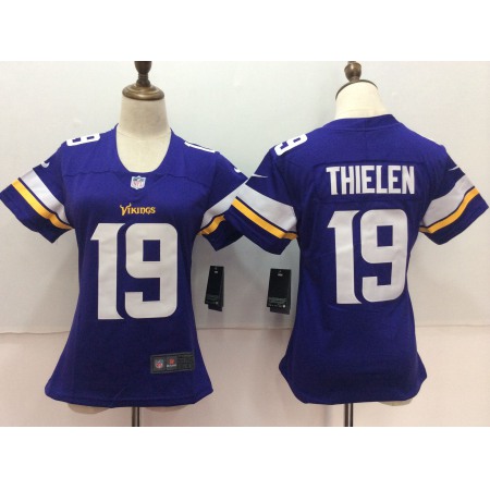 Women's Nike Minnesota Vikings #19 Adam Thielen Purple Untouchable Limited Stitched NFL Jersey