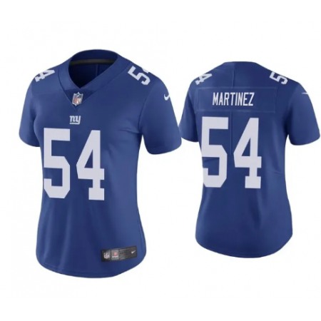 Women's New York Giants #54 Blake Martinez Royal Limited Stitched NFL Jersey(Run Small)
