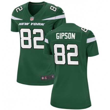Women's New York Jets #82 Xavier Gipson Green Stitched Football Jersey(Run Small)