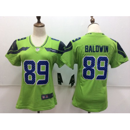 Women's Nike Seattle Seahawks #89 Doug Baldwin Green Untouchable Limited Stitched NFL Jersey