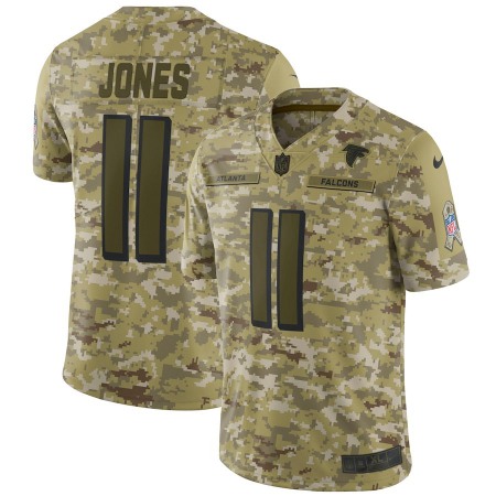 Men's Atlanta Falcons #11 Julio Jones 2018 Camo Salute to Service Limited Stitched NFL Jersey