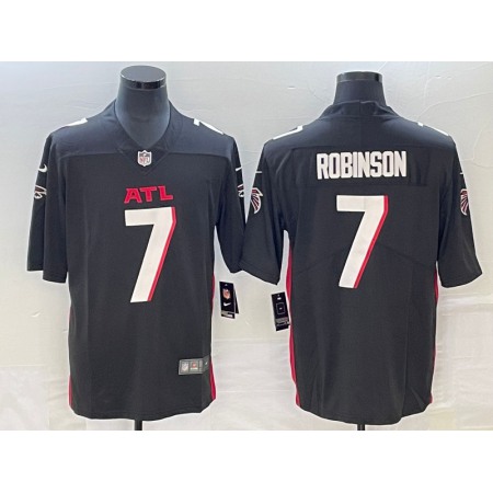 Men's Atlanta Falcons #7 Bijan Robinson Black 2023 Draft Vapor Untouchable Limited Stitched Football Jersey