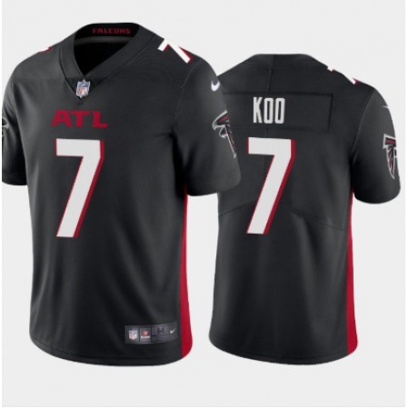 Men's Atlanta Falcons #7 Younghoe Koo New Black Vapor Untouchable Limited Stitched Jersey