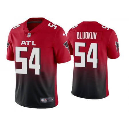 Men's Atlanta Falcons #54 Foyesade Oluokun New Red Vapor Untouchable Limited Stitched Jersey