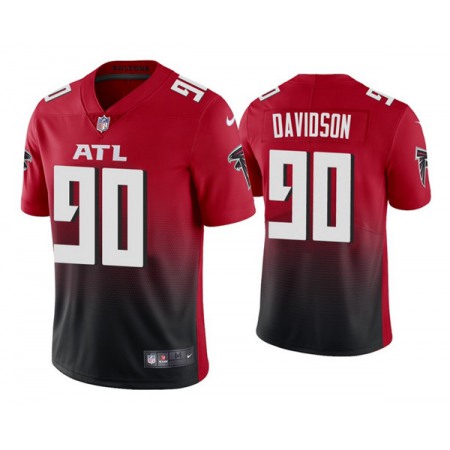 Men's Atlanta Falcons #90 Marlon Davidson New Red Vapor Untouchable Limited Stitched Jersey
