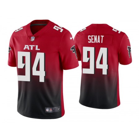 Men's Atlanta Falcons #94 Deadrin Senat New Red Vapor Untouchable Limited Stitched Jersey