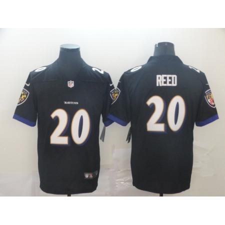 Men's Baltimore Ravens #20 Ed Reed Black Vapor Untouchable NFL Jersey