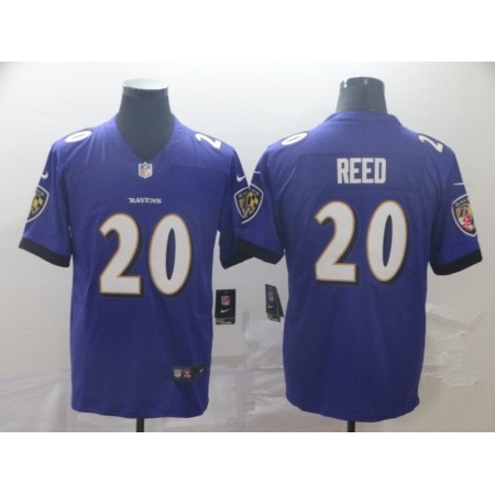 Men's Baltimore Ravens #20 Ed Reed Purple Vapor Untouchable NFL Jersey