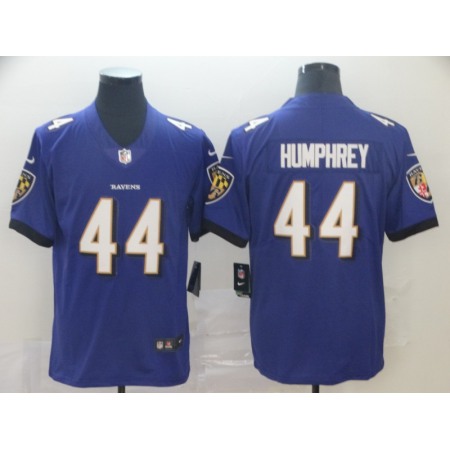 Men's Baltimore Ravens #44 Marlon Humphrey Purple Vapor Untouchable Limited NFL Jersey