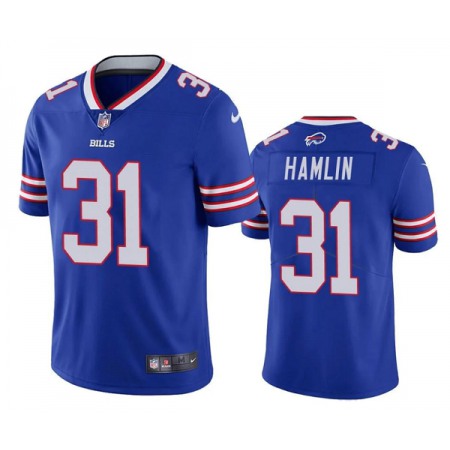 Men's Buffalo Bills #31 Damar Hamlin Blue Vapor Untouchable Limited Stitched Jersey