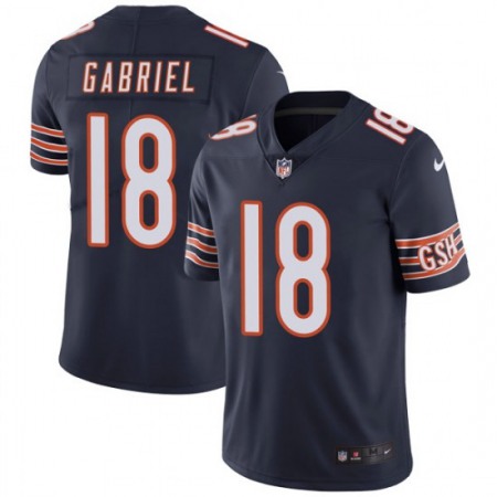 Men's Chicago Bears #18 Taylor Gabriel Navy Blue Vapor Untouchable Limited Stitched NFL Jersey