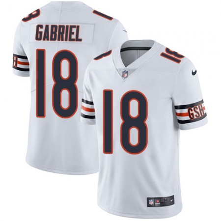 Men's Chicago Bears #18 Taylor Gabriel White Vapor Untouchable Limited Stitched NFL Jersey
