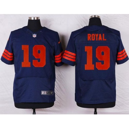 Nike Bears #19 Eddie Royal Navy Blue 1940s Throwback Men's Stitched NFL Elite Jersey