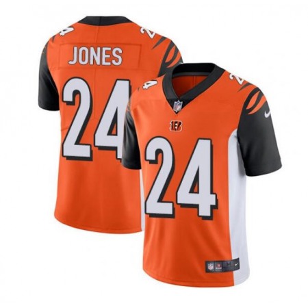 Men's Cincinnati Bengals #24 Adam Jones Orange Vapor Untouchable Limited Stitched Jersey