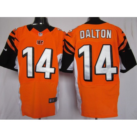 Nike Bengals #14 Andy Dalton Orange Team Color Men's Stitched NFL Elite Jersey