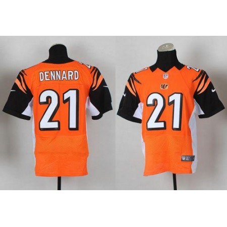 Nike Bengals #21 Darqueze Dennard Orange Alternate Men's Stitched NFL Elite Jersey