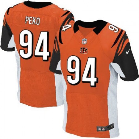 Nike Bengals #94 Domata Peko Orange Alternate Men's Stitched NFL Elite Jersey