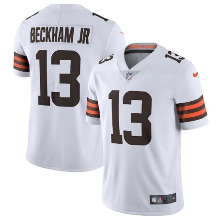 Men's Cleveland Browns #13 Odell Beckham Jr.?New White Vapor Untouchable Limited NFL Stitched Jersey