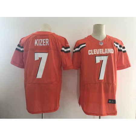 Men's Nike Cleveland Browns #7 DeShone Kizer Orange Alternate Stitched NFL New Elite Jersey