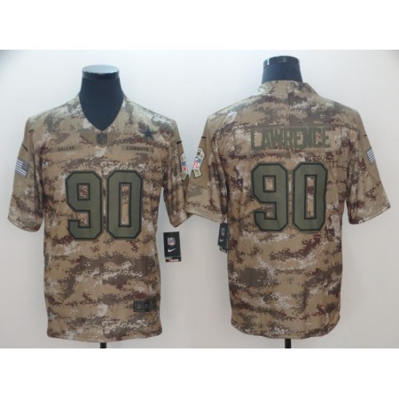 Men's Dallas Cowboys #90 Demarcus Lawrence 2018 Camo Salute To Service Limited Stitched NFL Jersey