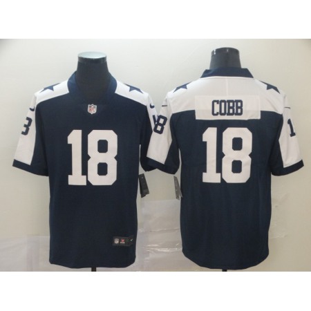 Men's Dallas Cowboys #18 Randall Cobb Navy Vapor Untouchable Limited Stitched NFL Jersey