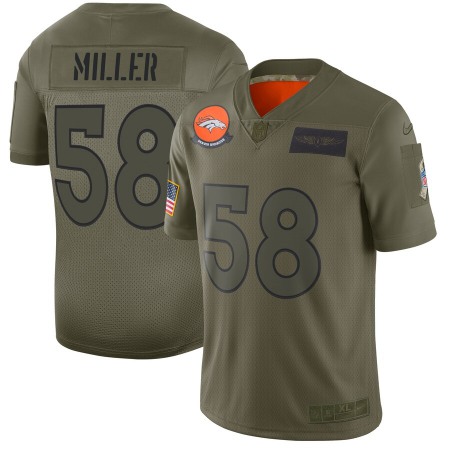 Men's Denver Broncos #58 Von Miller 2019 Camo Salute To Service Limited Stitched NFL Jersey