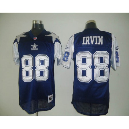 Mitchell & Ness Cowboys #88 Michael Irvin Blue/White Stitched Throwback NFL Jersey