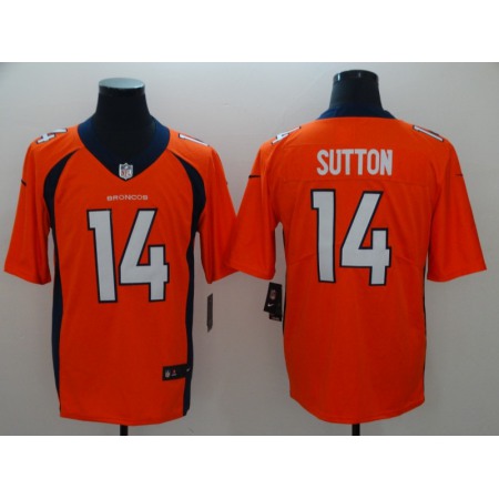 Men's Denver Broncos #14 Courtland Sutton Orange Vapor Untouchable Limited NFL Stitched Jersey