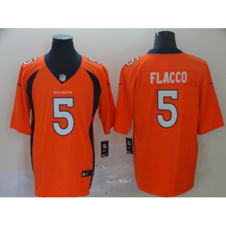 Men's Denver Broncos #5 Joe Flacco Orange 2019 NFL Draft Vapor Untouchable Limited Stitched NFL Jersey