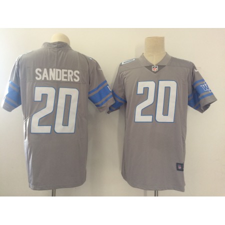 Men's Nike Detroit Lions #20 Barry Sanders Grey Vapor Untouchable Limited Stitched NFL Jersey