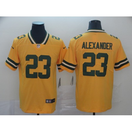 Men's Green Bay Packers #23 Jaire Alexander Gold Inverted Legend Stitched NFL Jersey