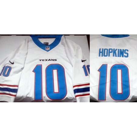 Men's Houston Texans #10 DeAndre Hopkins White Limited Stitched NFL Jersey