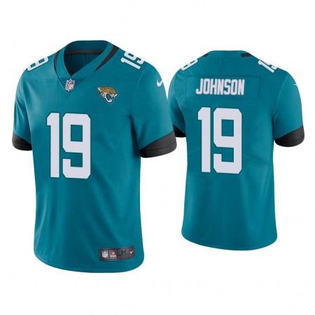 Men's Jacksonville Jaguars #19 Collin Johnson Blue Vapor Untouchable Limited Stitched Jersey