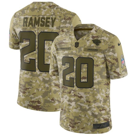Men's Jacksonville Jaguars #20 Jalen Ramsey 2018 Camo Salute to Service Limited Stitched NFL Jersey