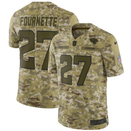 Men's Jacksonville Jaguars #27 Leonard Fournette 2018 Camo Salute to Service Limited Stitched NFL Jersey